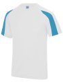 Kinder Sportshirt Contrast AWDis JC003J Wit-Blauw